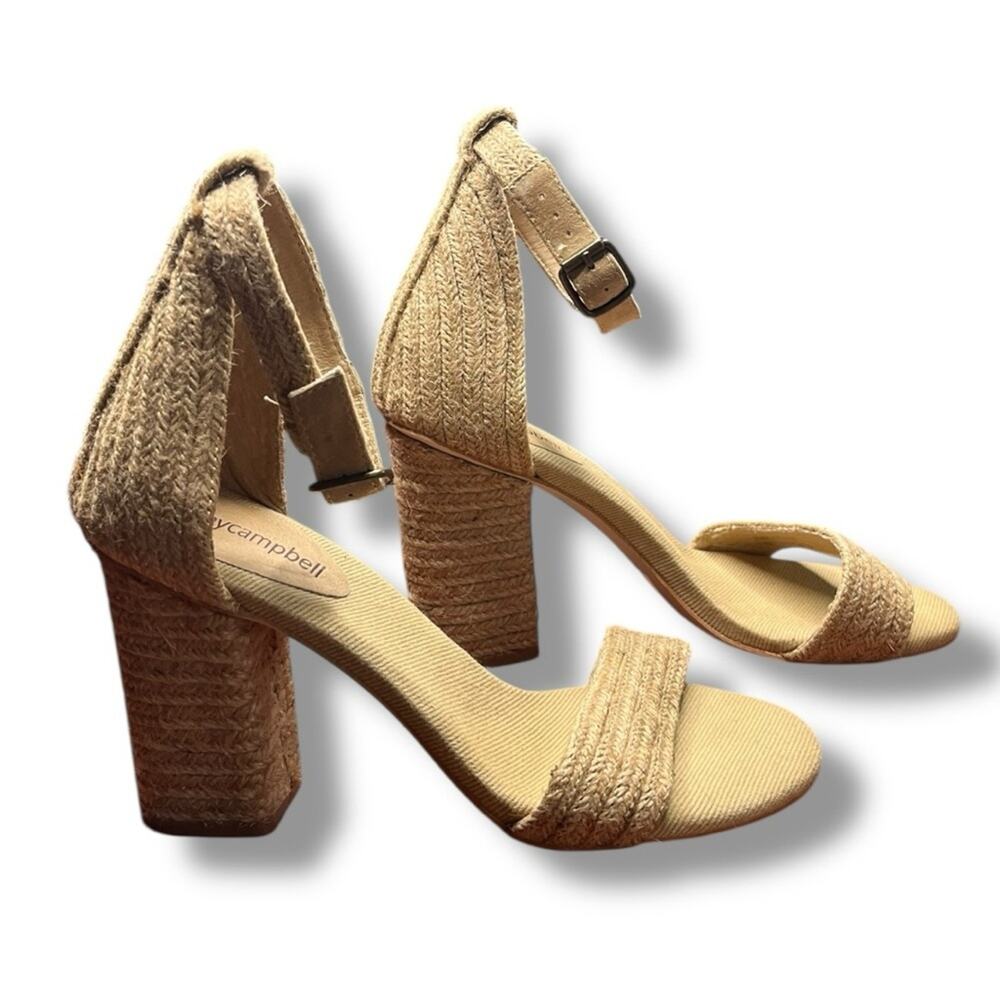 Jeffrey Campbell Rowboat Block Heel Sandal size 6.5 - Picture 6 of 9